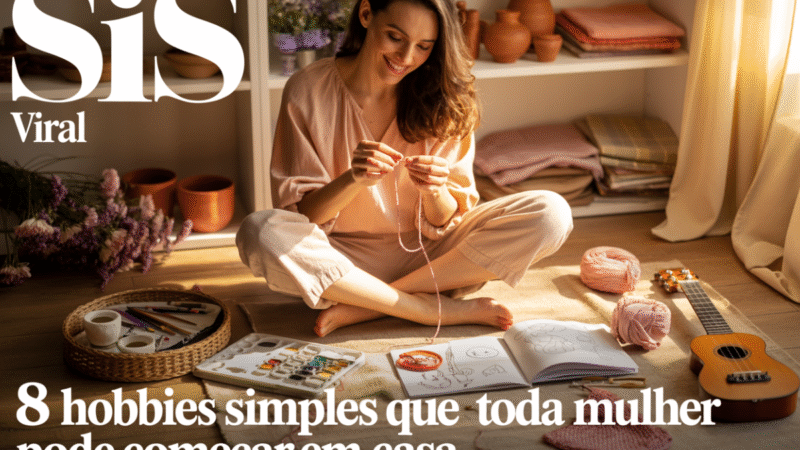 8 Hobbies Simples que Toda Mulher Pode Começar em Casa