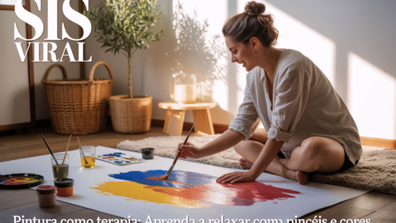 Pintura Como Terapia: Aprenda a Relaxar com Pincéis e Cores