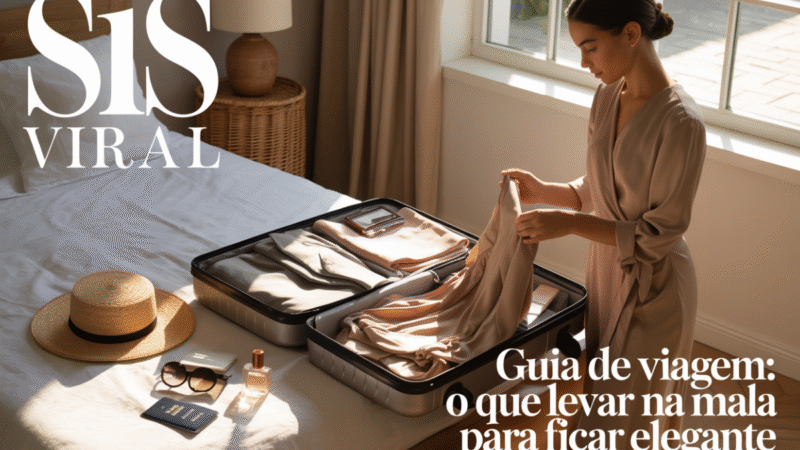 Guia de Viagem: O Que Levar na Mala Para Ficar Elegante